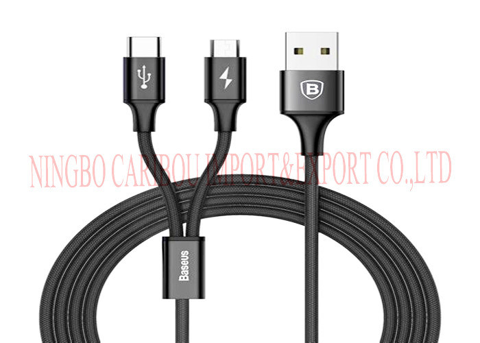 High Speed 2 In 1 Charging Cable , USB Data Cable Beautiful And Light