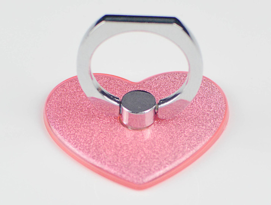 Smart Phone Finger Ring Holder / Kickstand With 360°Rotation Heart Shape