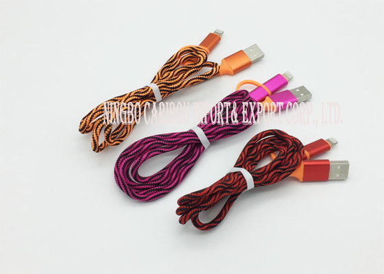 Braided Fabric Material Fast Charging Data Cable High Resistance Insulation Protects