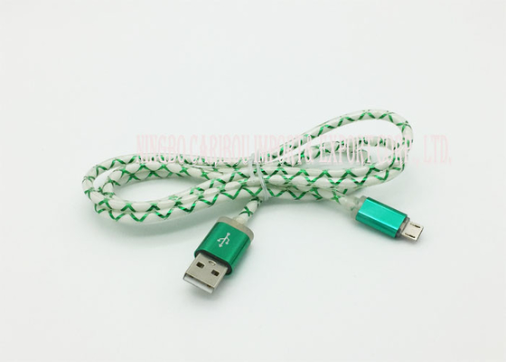PVC Braided High Speed Charging Data Cable Custom Length For Android Smart Phone