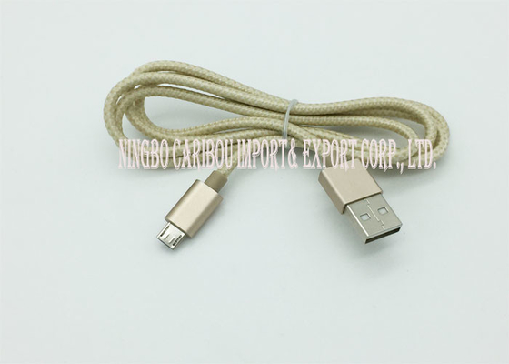 Endurable Android Data Cable / Fast Charging Usb Cable With Sync Aluminum Connecter