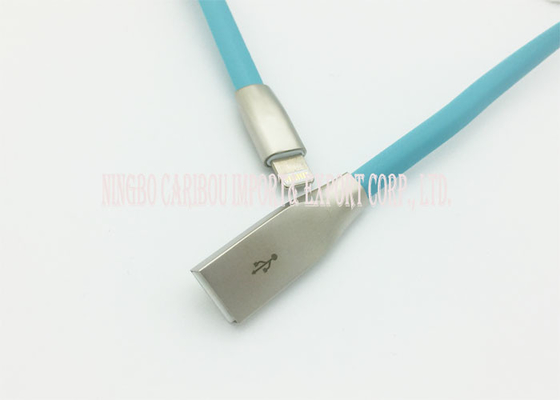 Flat Pvc 8 PIN Iphone Data Cable / Apple Lightning Cable High Speed Data Transmission