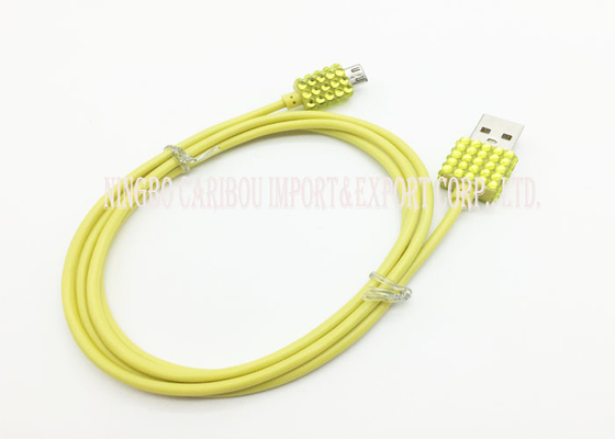 Bling Stone Classic Micro Usb Data Charging Cable Multiple Colors Lightweight