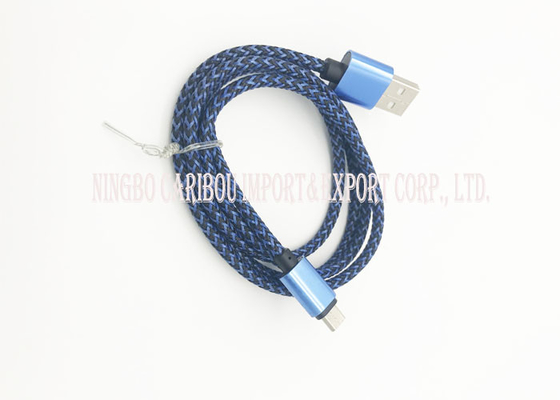 Durable Fabric Braided Type C Charging Cable 2A Output For Smart Phone