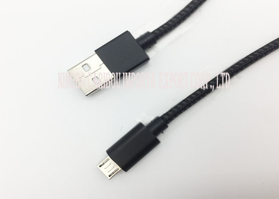 1 M Length Android Data Cable / Micro Usb Charging Cable Abrasion Resistant