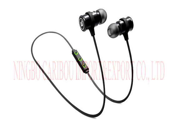 Custom Logo Magnetic In Ear Bluetooth Earphones Aluminum With ABS Material